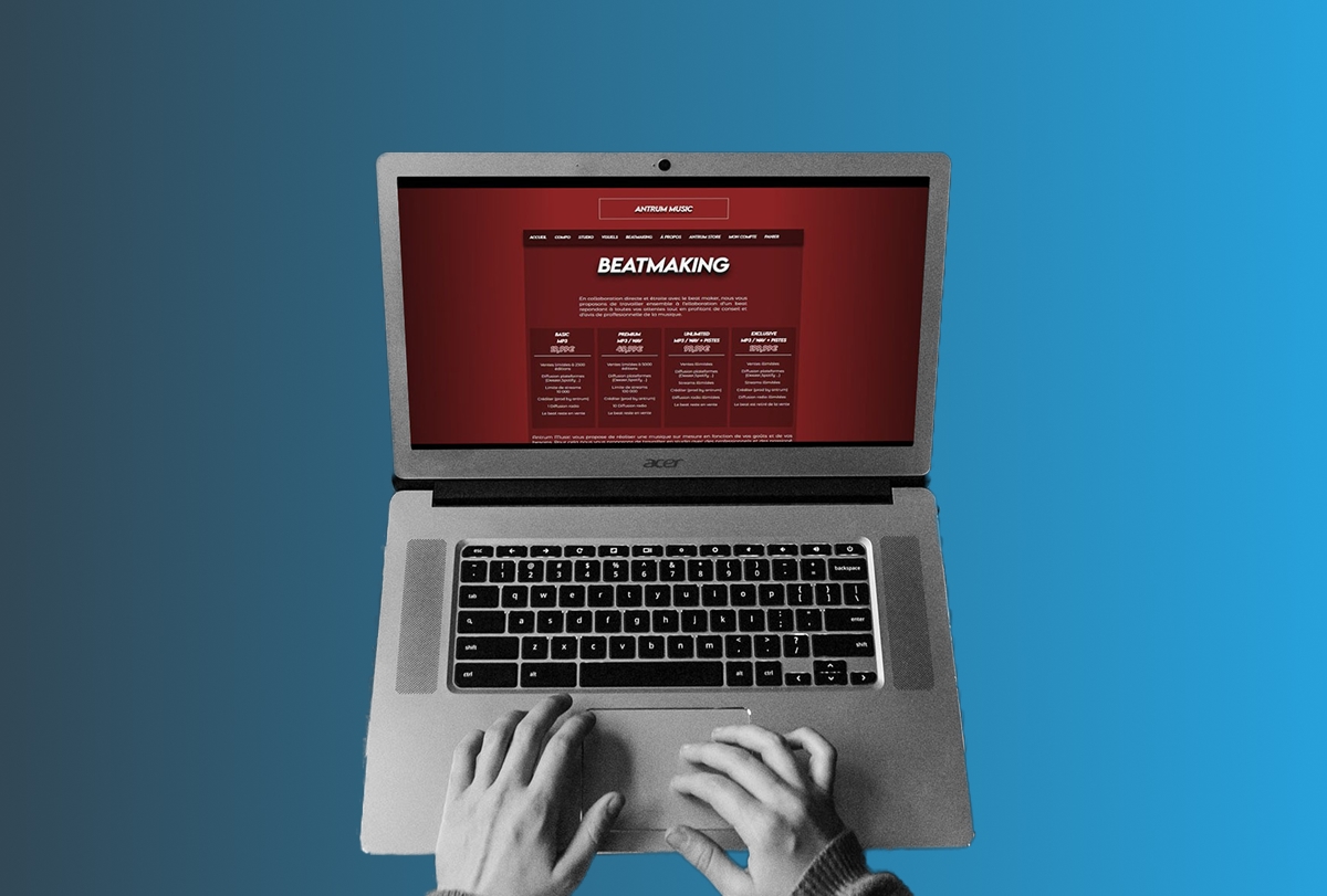 Antrum Music - Développement WebDyfool Studio