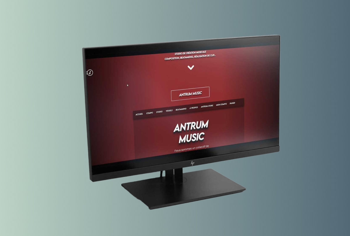 Antrum Music - Web DesignDyfool Studio